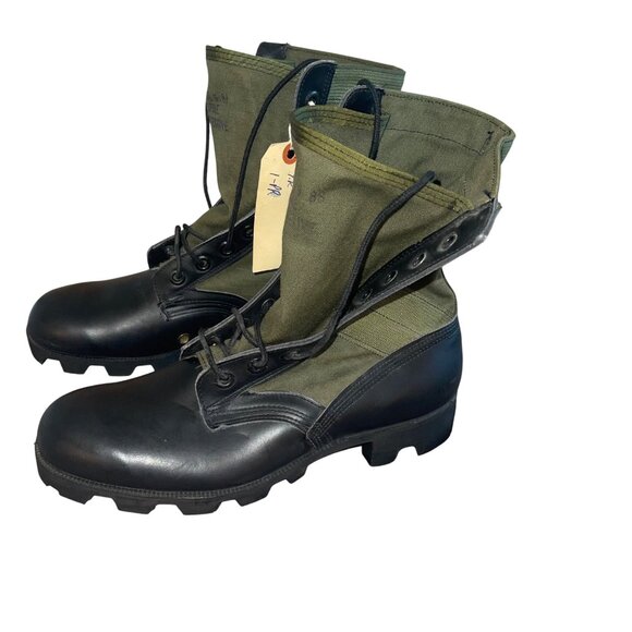 Vintage Mens Jungle Boots Size 9 Green DMS Protective Panama Sole Deadstock New - Picture 9 of 16